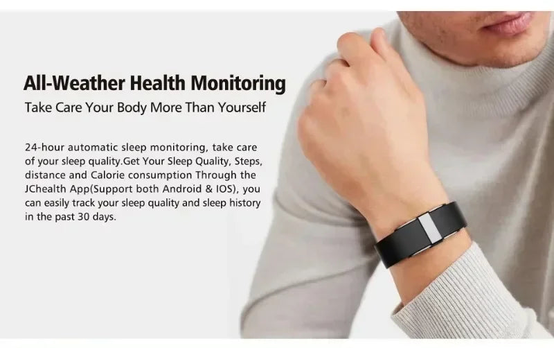 AI Smart Health Bracelet | Blood Pressure, Sleep & Heart Rate Monitor