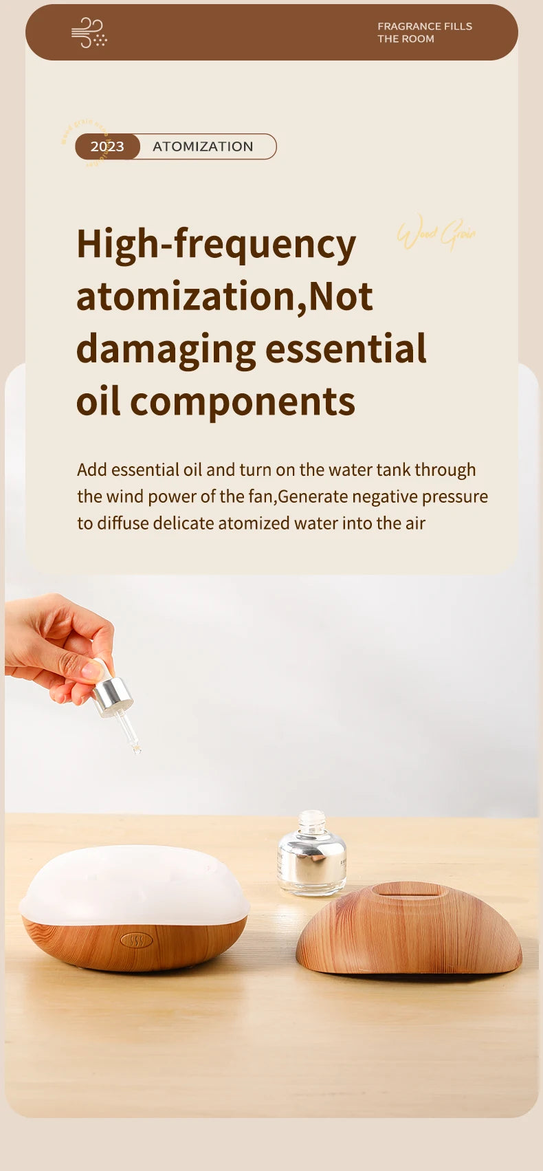 Air Humidifier Aromatherapy Essential Oil Diffuser