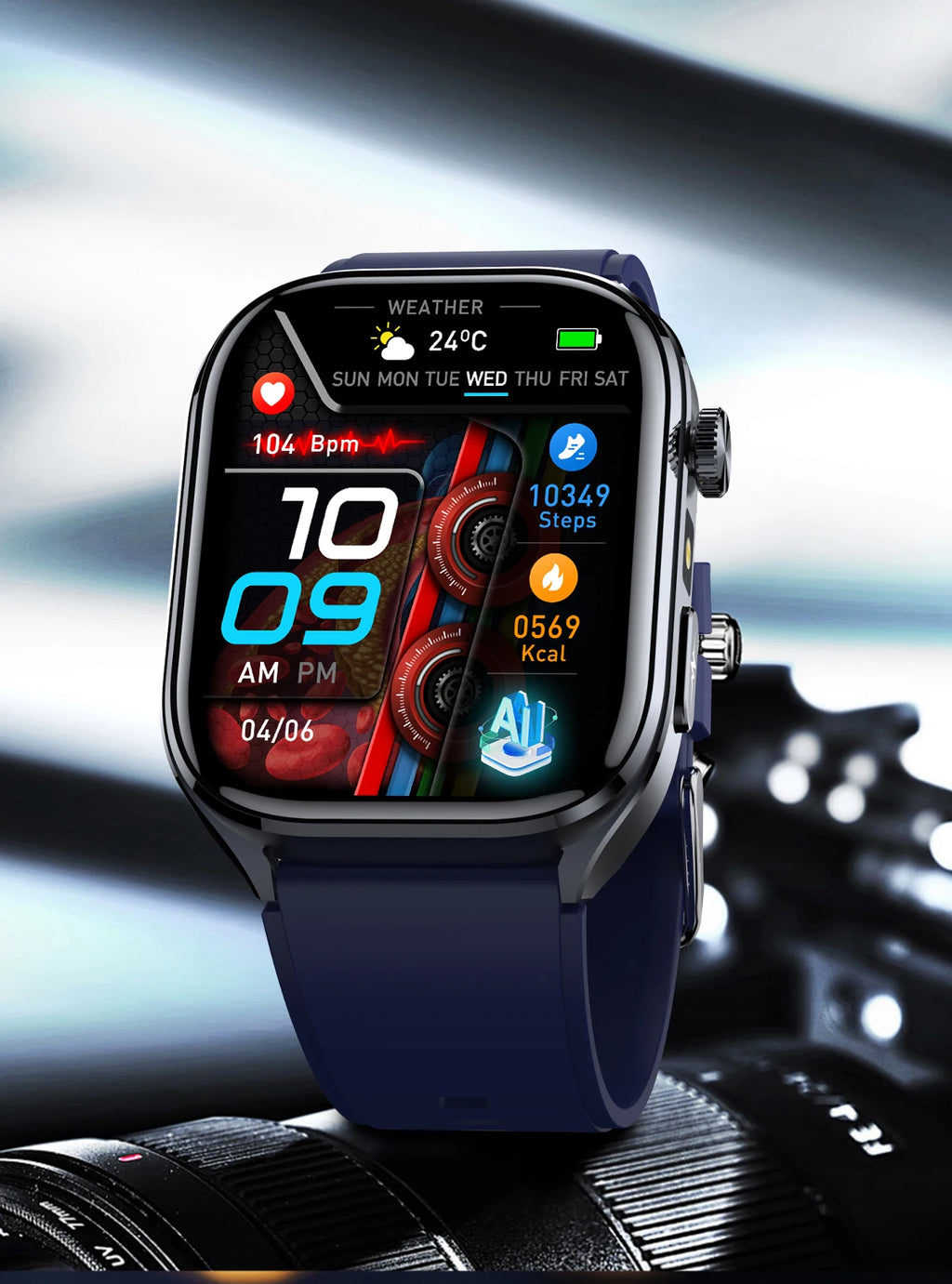 2025 Advanced Health Smart Watch for Men | ECG, Blood Pressure, Blood Oxygen