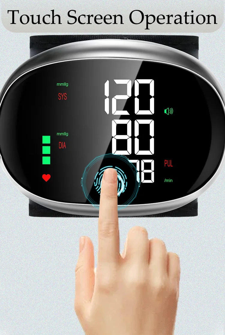 Voice-Enabled Digital Wrist Tonometer | Heart Rate + BP