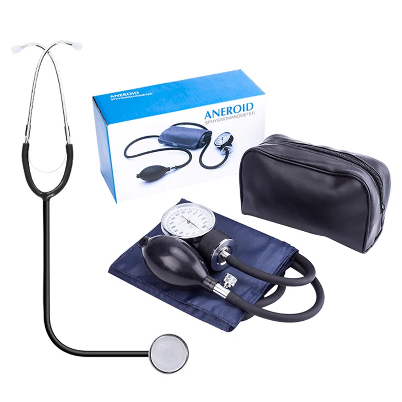 Professional Aneroid Sphygmomanometer with Stethoscope