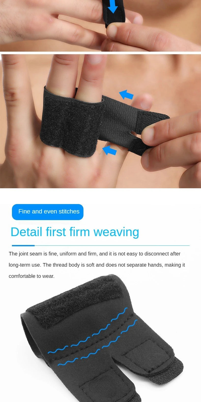 1PC Finger Splint Adjustable Finger Support Brace Sleeve Protector Basketball Finger Joint Protector Sports Support Tape
