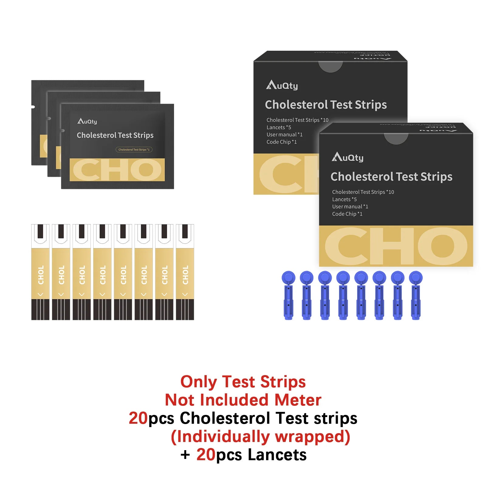 3in1 Multifunction Cholesterol Uric Acid Glucometer Kit