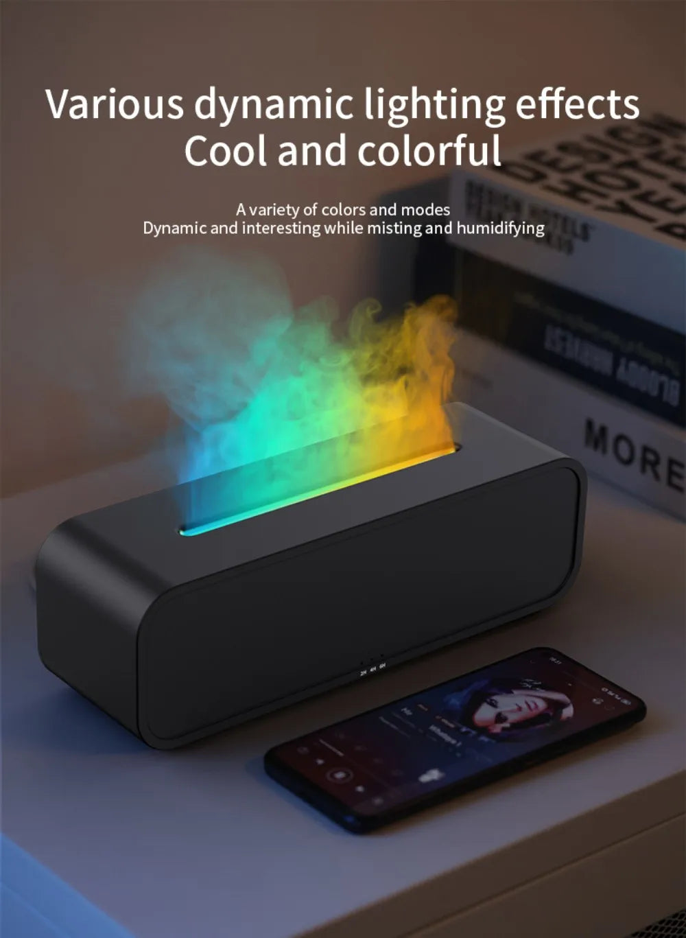 Humidifier Flame Aromatherapy Diffuser.