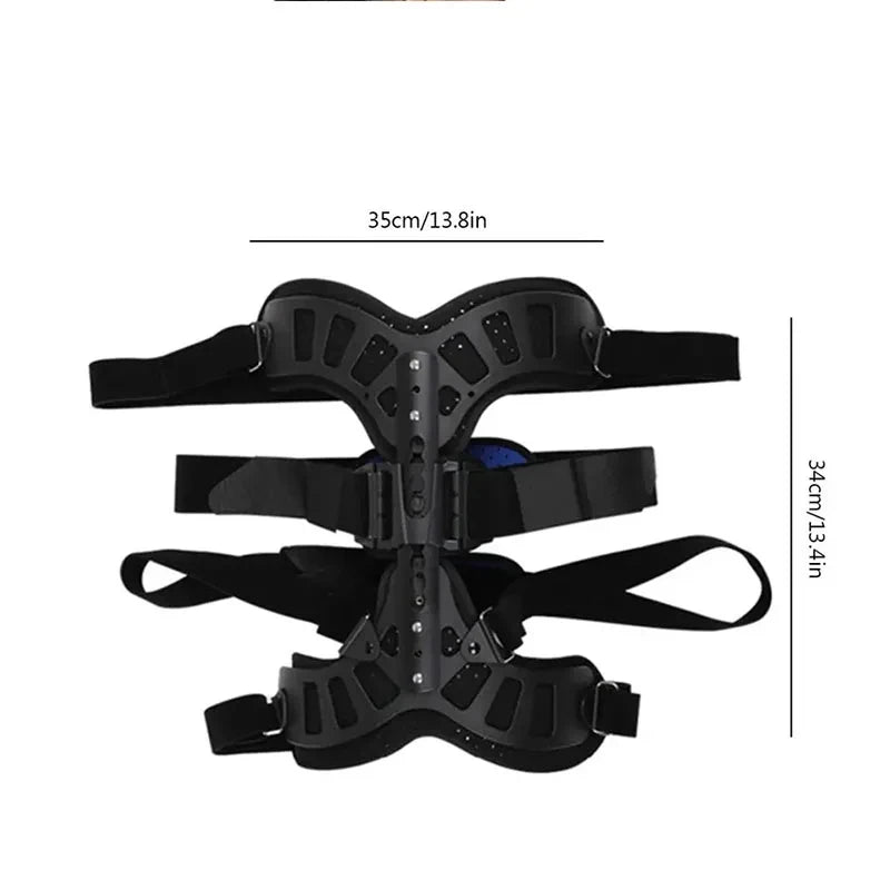 1Set Fixed Spinal Brace Aluminium Alloy Breathable Fixed Spinal Straightener Brace for Children Adults Scoliosis Correcting Brac