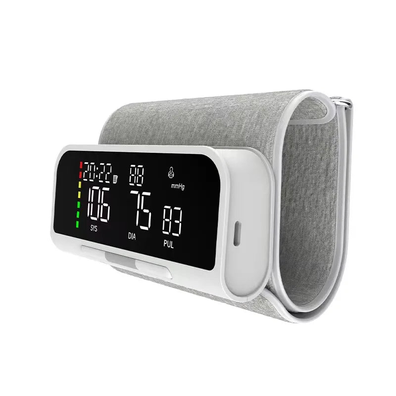 Rechargeable Upper Arm Monitor | 3-Color LCD | English Voice Guidance