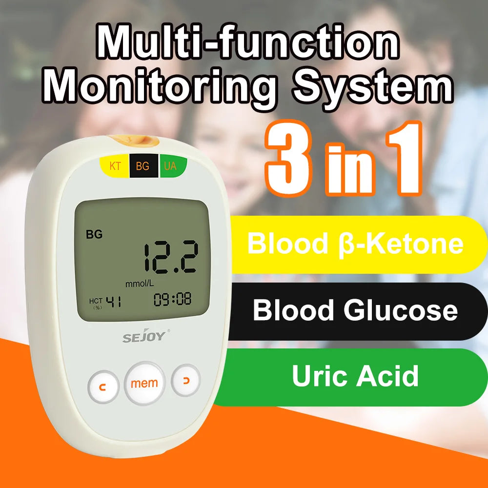Glucose Ketone & Uric Acid Testing Kit