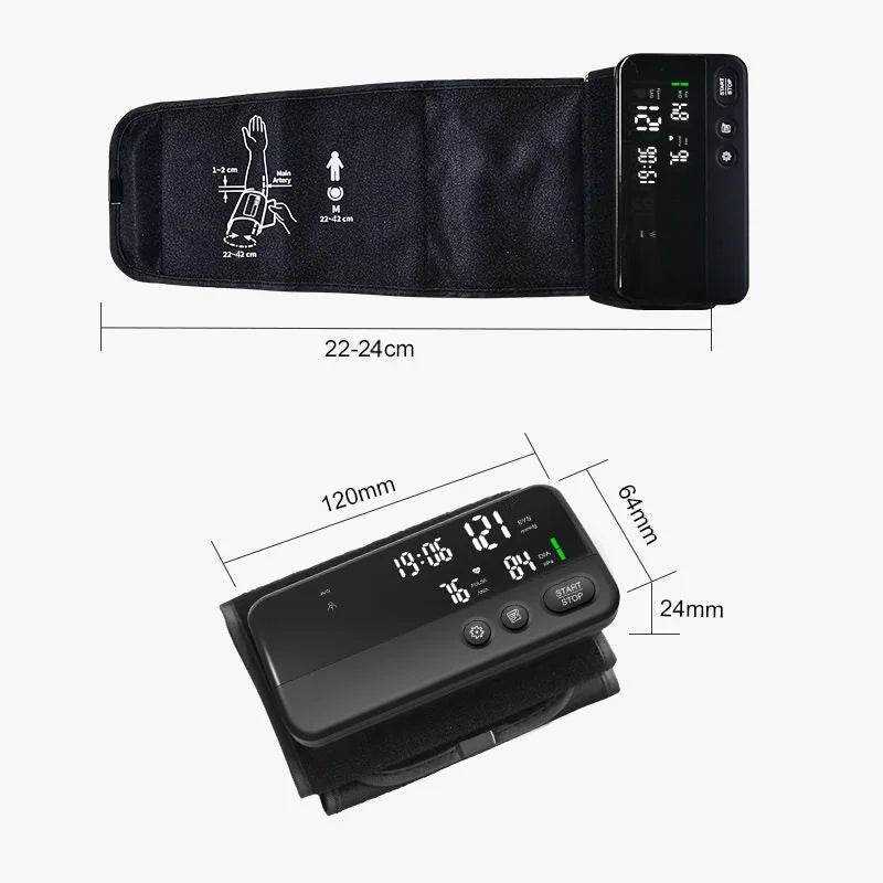 Yongrow Smart BP Monitor | LED Display | App-Connected Heart Rate Tracking