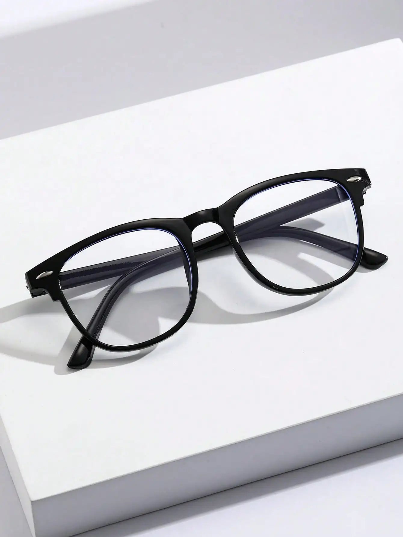 Trendy Anti-Blue Light Clear Glasses