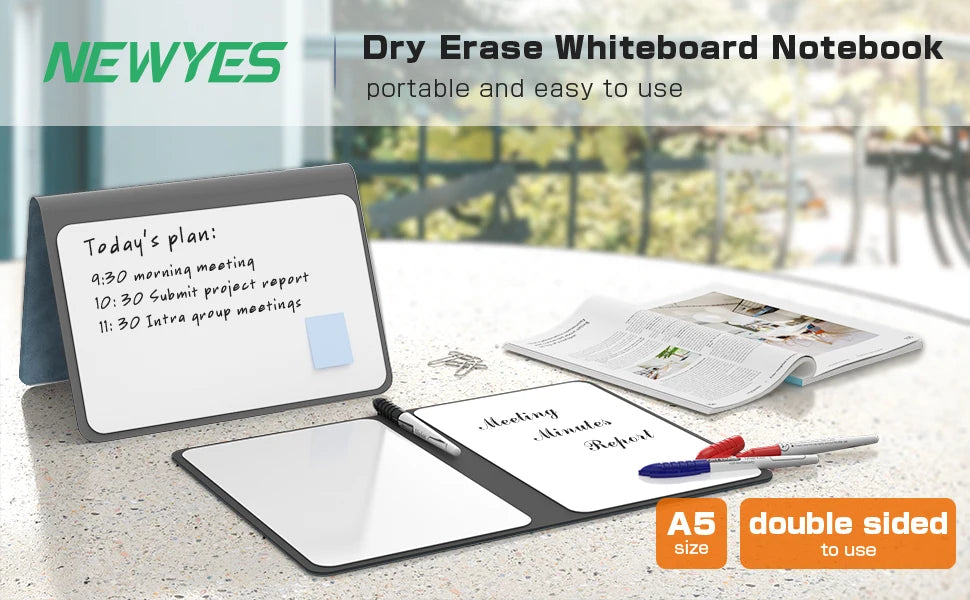 A5 Reusable Whiteboard Notebook Set