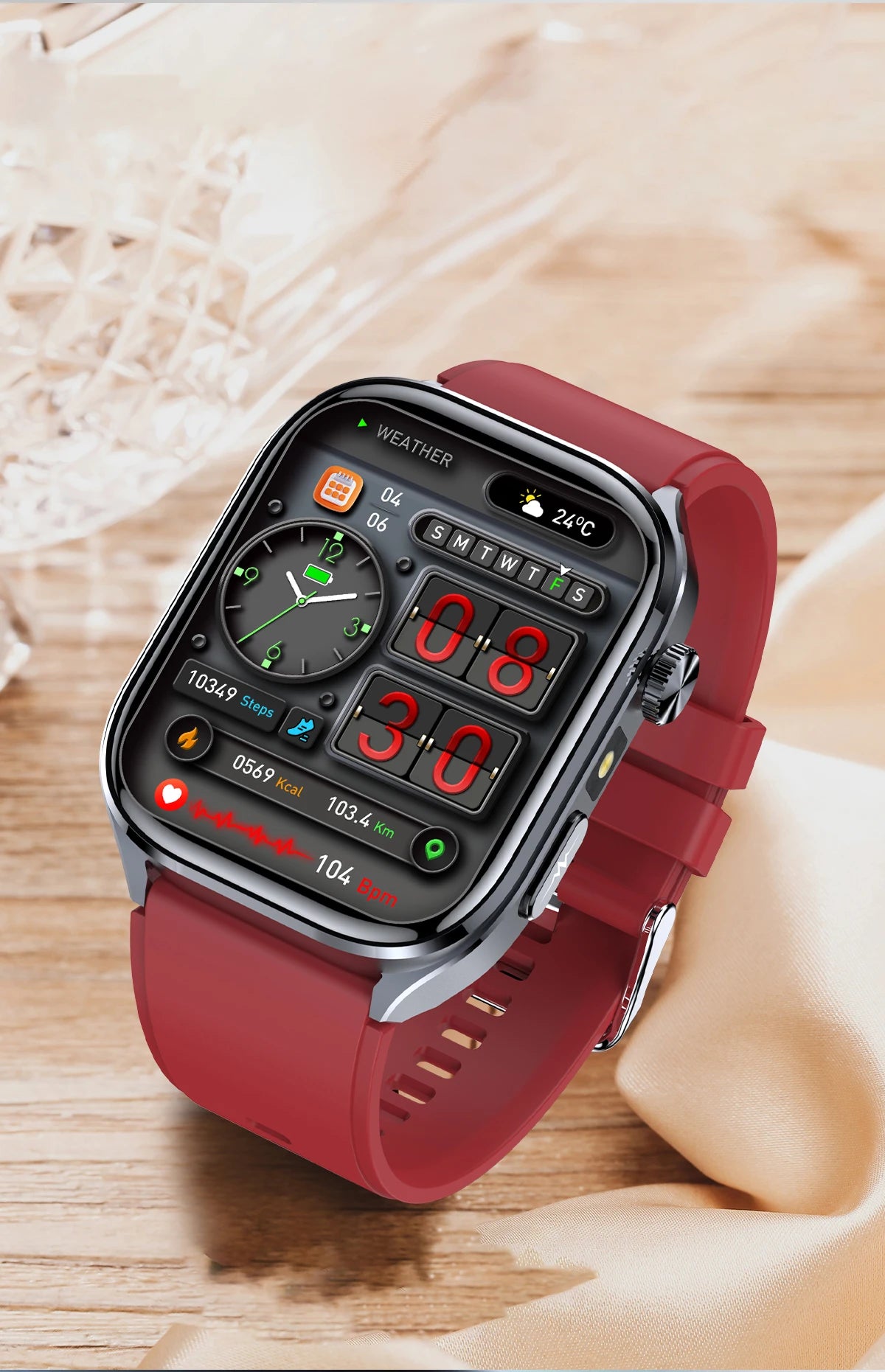 2025 Advanced Health Smart Watch for Men | ECG, Blood Pressure, Blood Oxygen