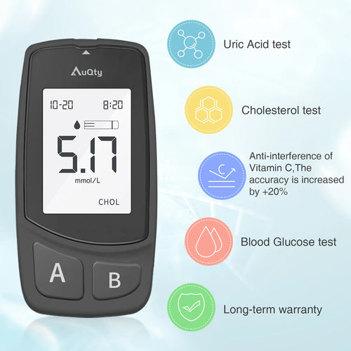 3in1 Multifunction Cholesterol Uric Acid Glucometer Kit
