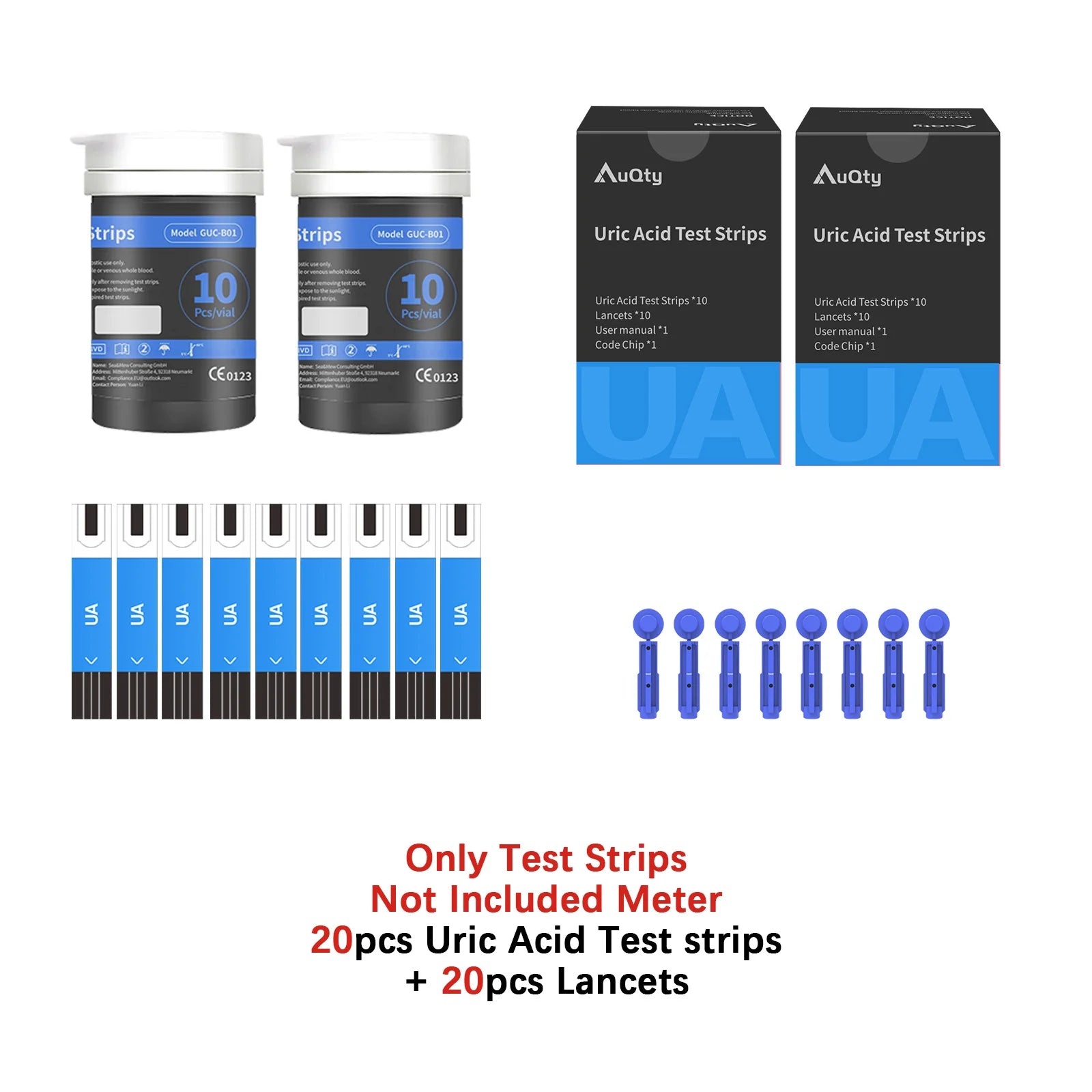 3in1 Multifunction Cholesterol Uric Acid Glucometer Kit