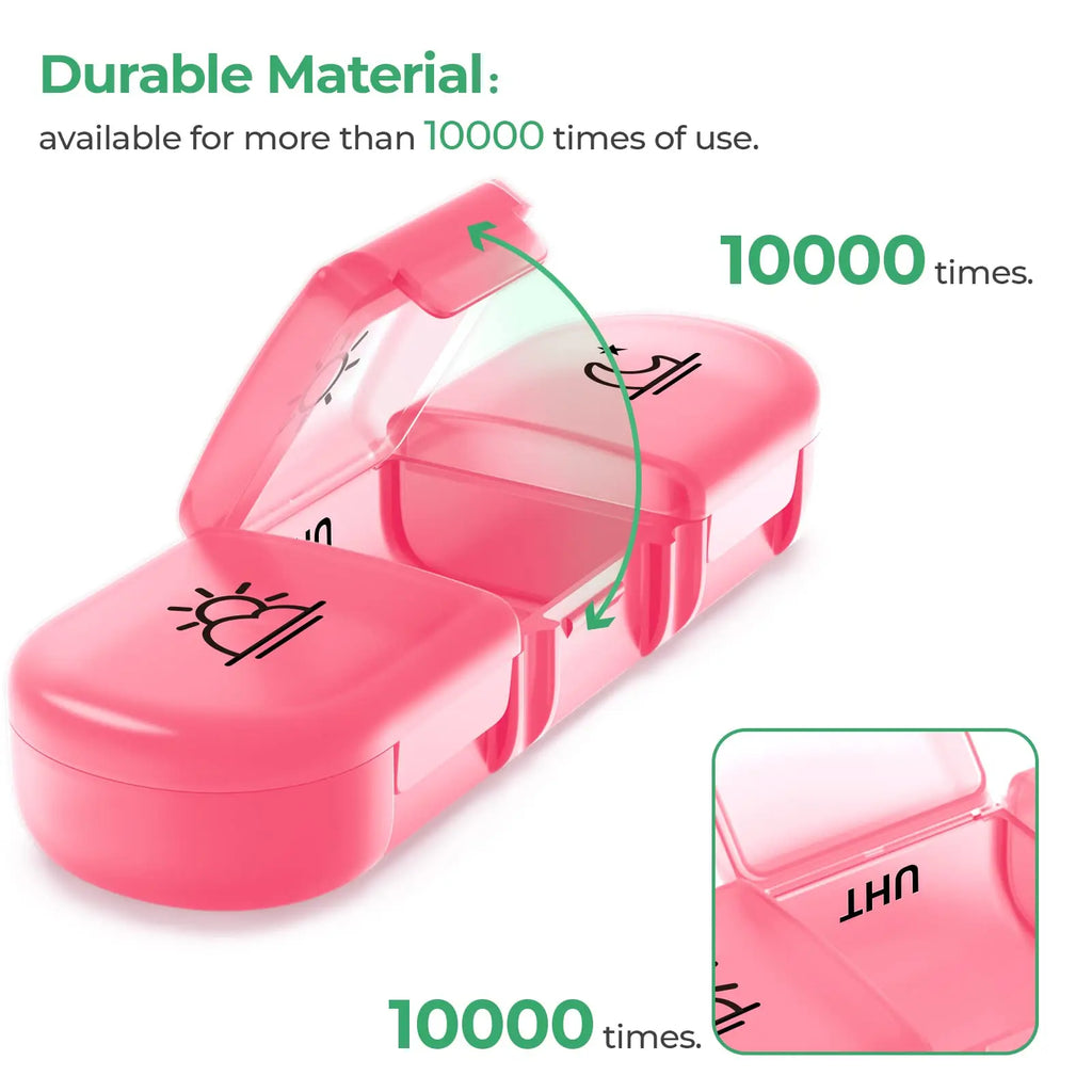 1 Set Pill Box 7 Days Organizer 21 Grids 3 Times One Day Portable Travel With Large Compartments For Vitamins Medicine Fish Oils