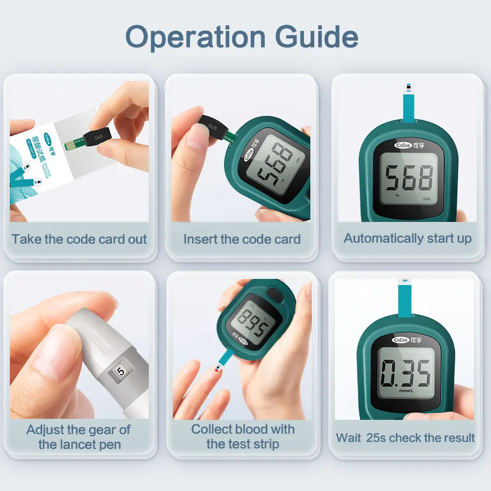 Cofoe Uric Acid Monitor  With Test Strips