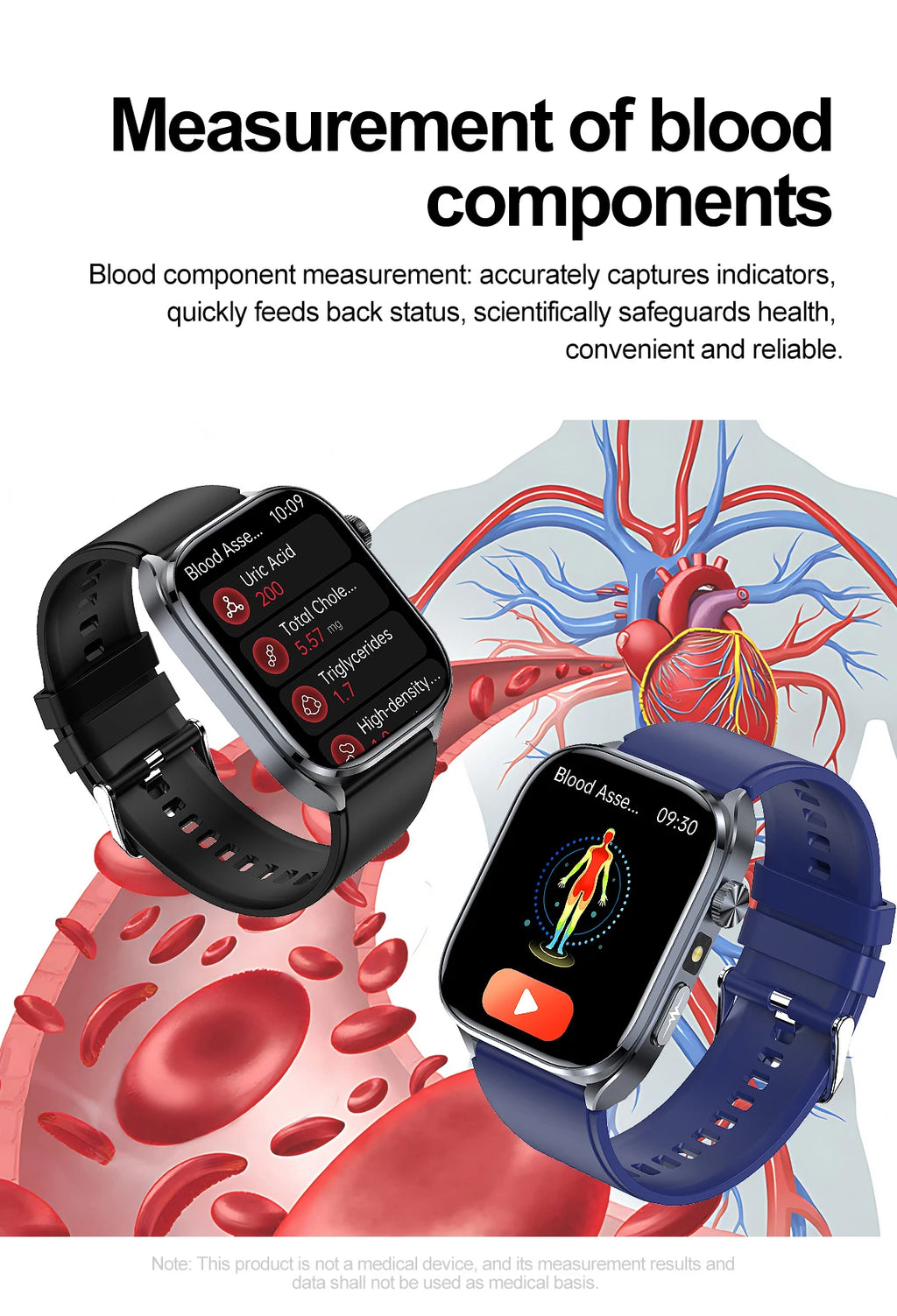 2025 Advanced Health Smart Watch for Men | ECG, Blood Pressure, Blood Oxygen
