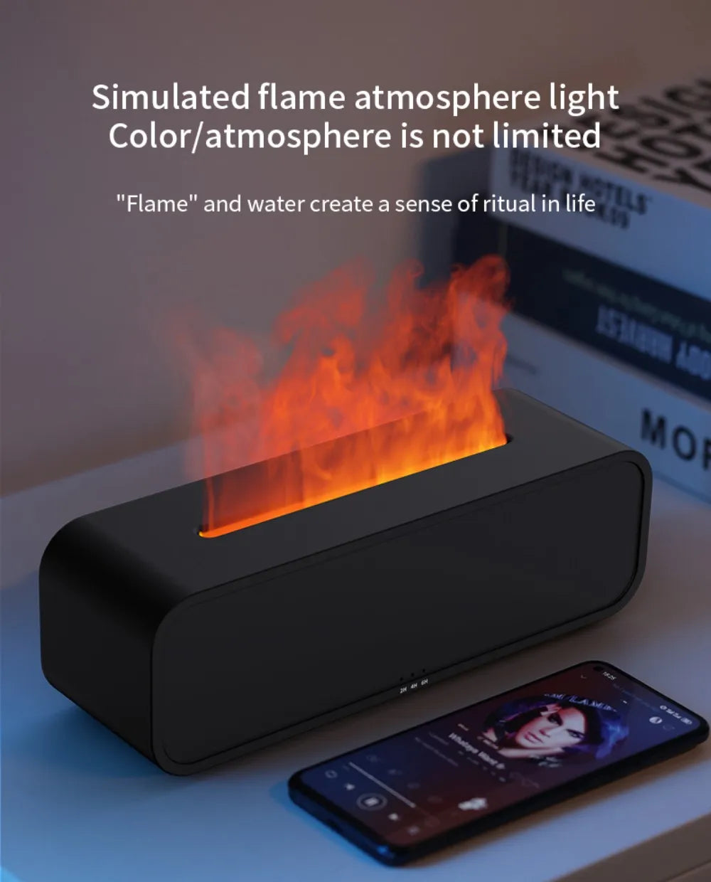Humidifier Flame Aromatherapy Diffuser.