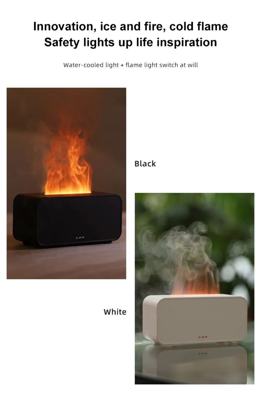 Humidifier Flame Aromatherapy Diffuser.