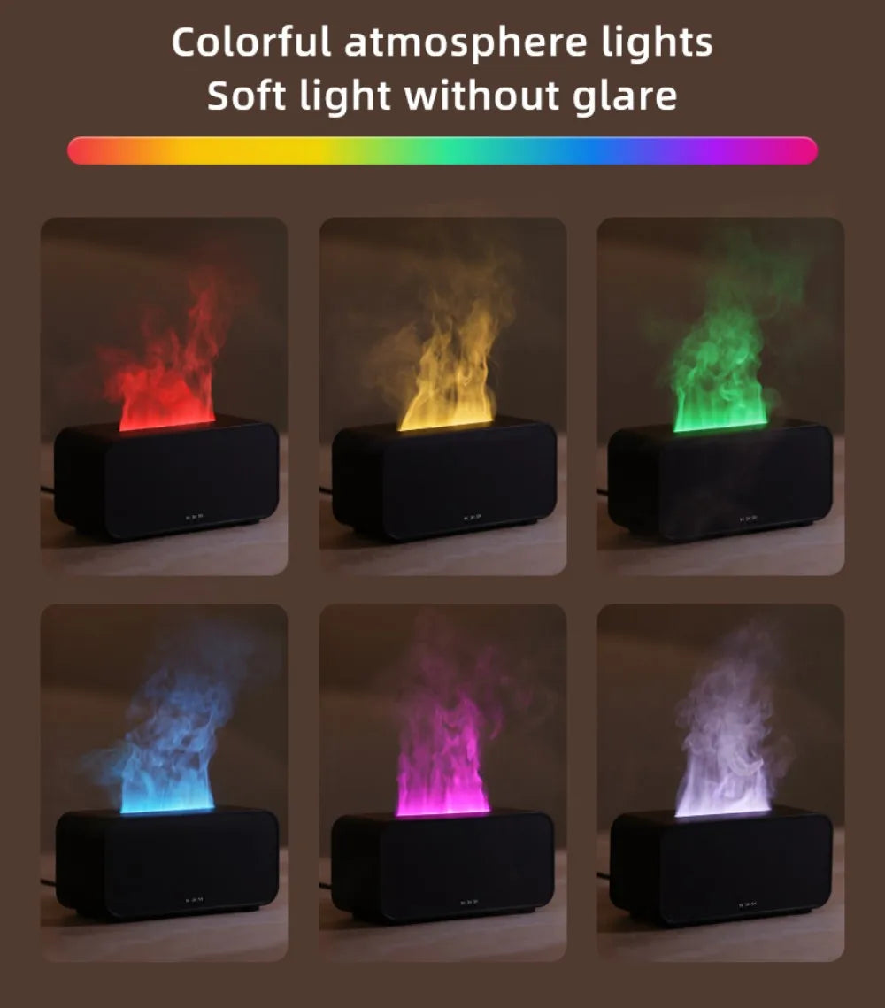 Humidifier Flame Aromatherapy Diffuser.