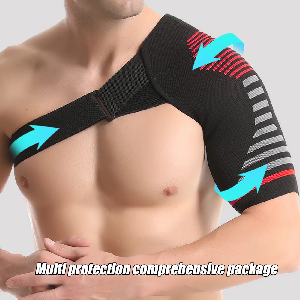 Professional Shoulder Brace - Support and Compression Sleeve, AC Joint - Arm Immobilizer Wrap, Stability Strap - for Men & Women