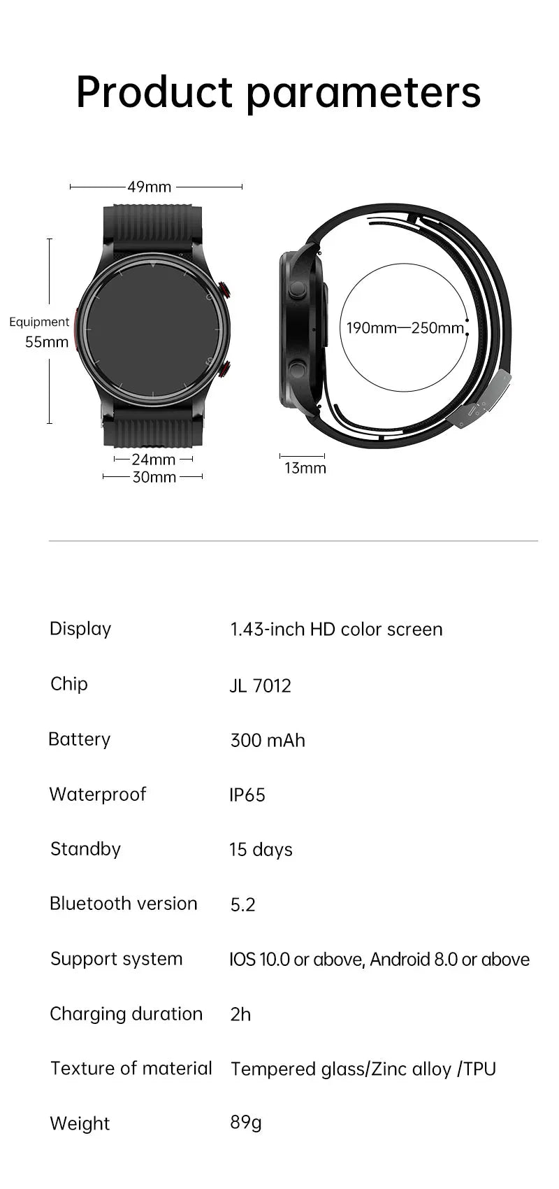 Clinical-Grade Smart Watch P700 | Air Pump Technology
