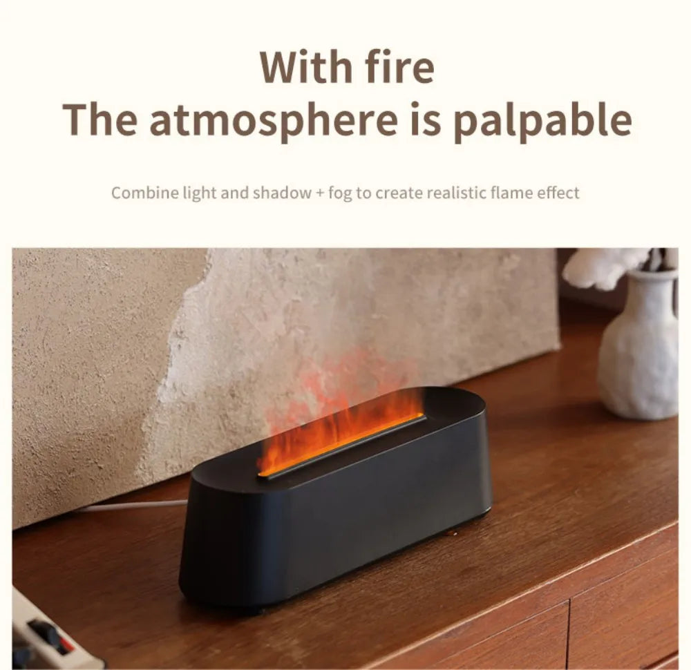 Humidifier Flame Aromatherapy Diffuser.