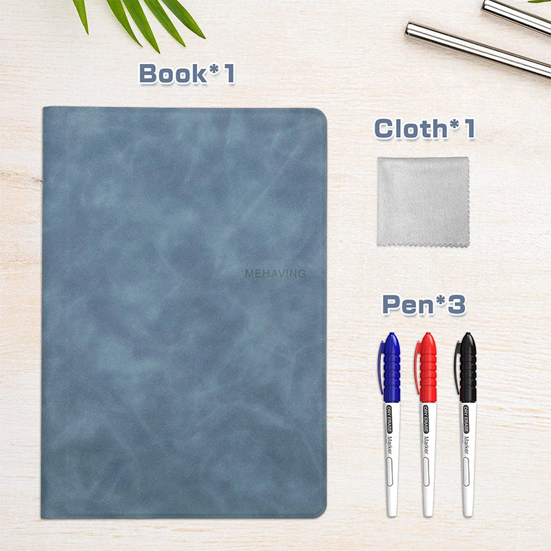 A5 Reusable Whiteboard Notebook Set