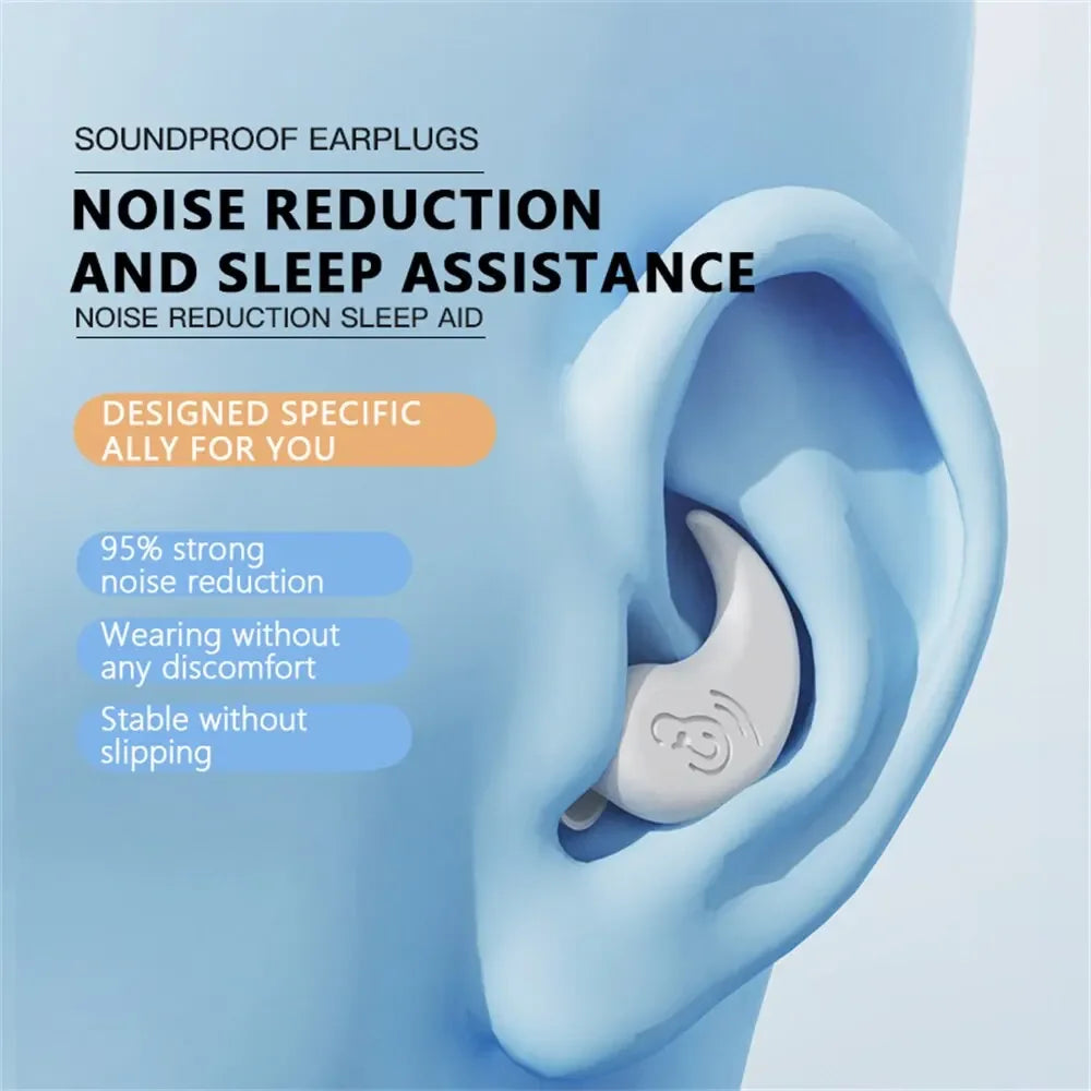 Anti Noise Silicone Waterproof Ear Plugs