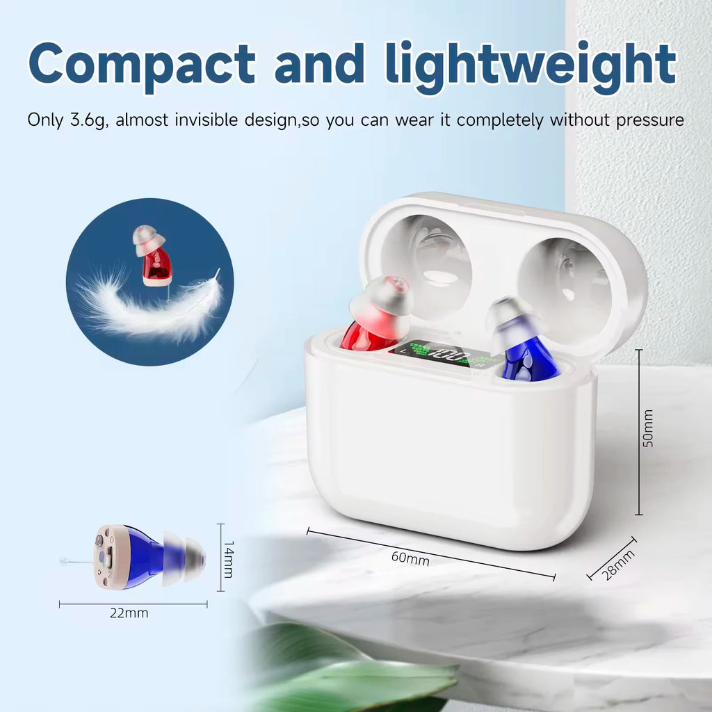 New Arrival CIC Hearing Aid Device For Seniors Rechargeable Wireless Hearing Aid Cheap Amplifier OTC hearing aids