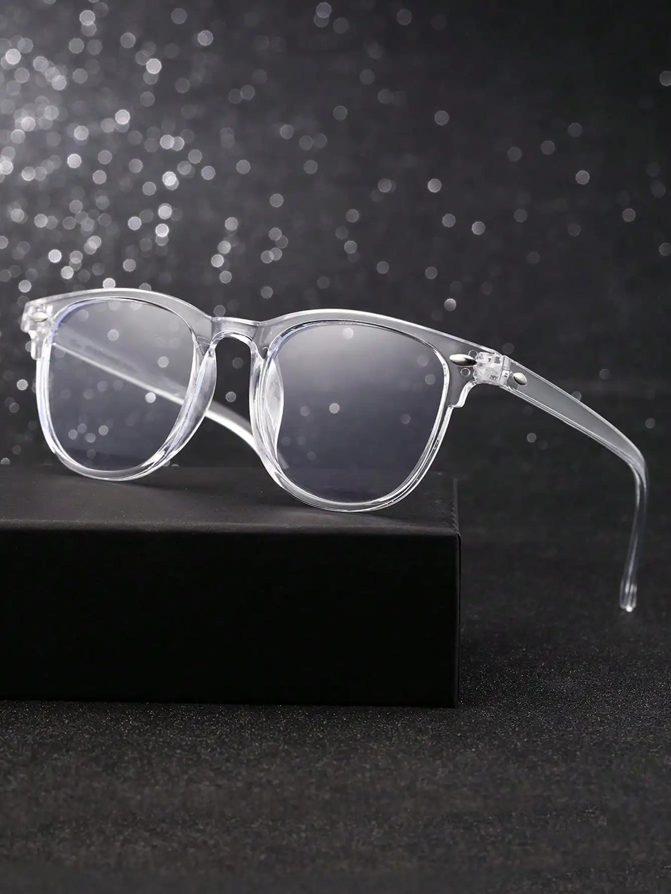 Trendy Anti-Blue Light Clear Glasses