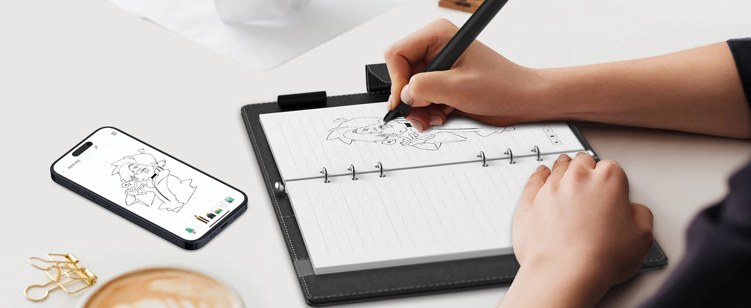 SyncPen3 Smart Bluetooth Wireless OCR Digital Pen, LCD Writing pad and Notebook