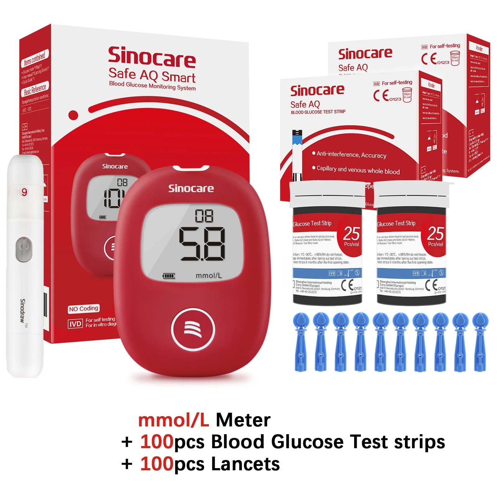 Safe AQ Smart Glucometer