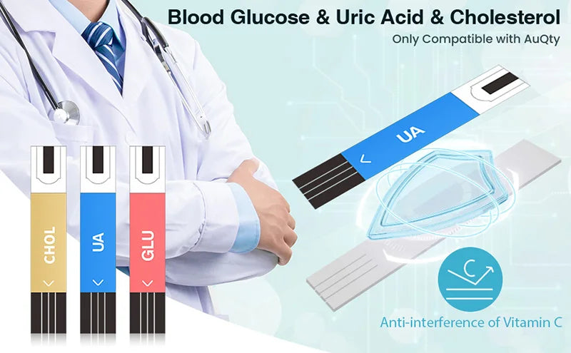 3in1 Multifunction Cholesterol Uric Acid Glucometer Kit