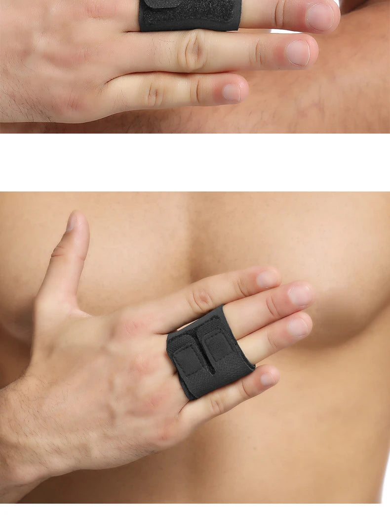 1PC Finger Splint Adjustable Finger Support Brace Sleeve Protector Basketball Finger Joint Protector Sports Support Tape