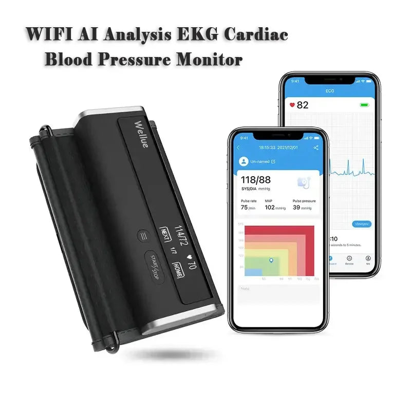 Bluetooth  BP2 WIFI  AI Analysis Upper Arm Digital EKG Blood Pressure Monitor