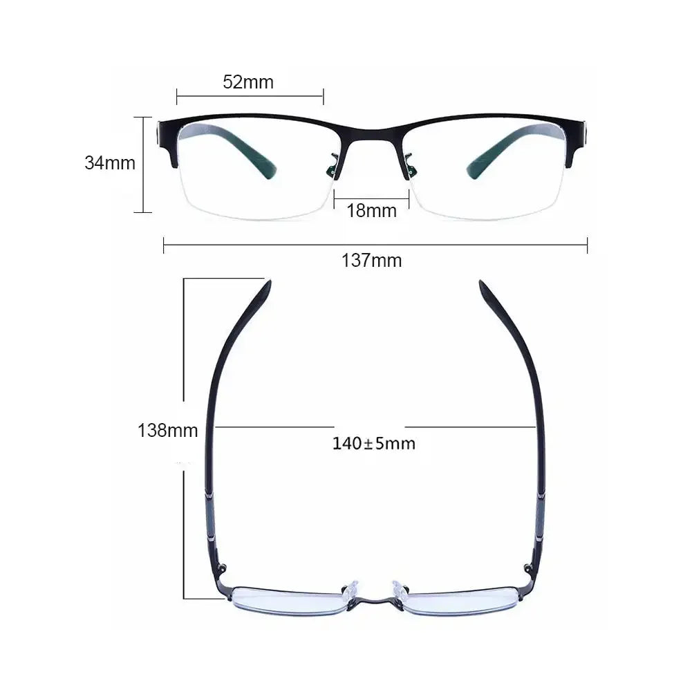 Half Frame Blue Light Blocking Glasses