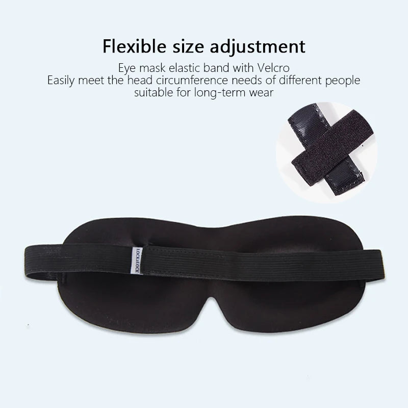 3D Sleeping Mask Eyepatch Block Out Light Soft Paded Sleep Rest Relax Aid Cover Patch Blindfold Face Shade Eyeshade Eyes Patchs