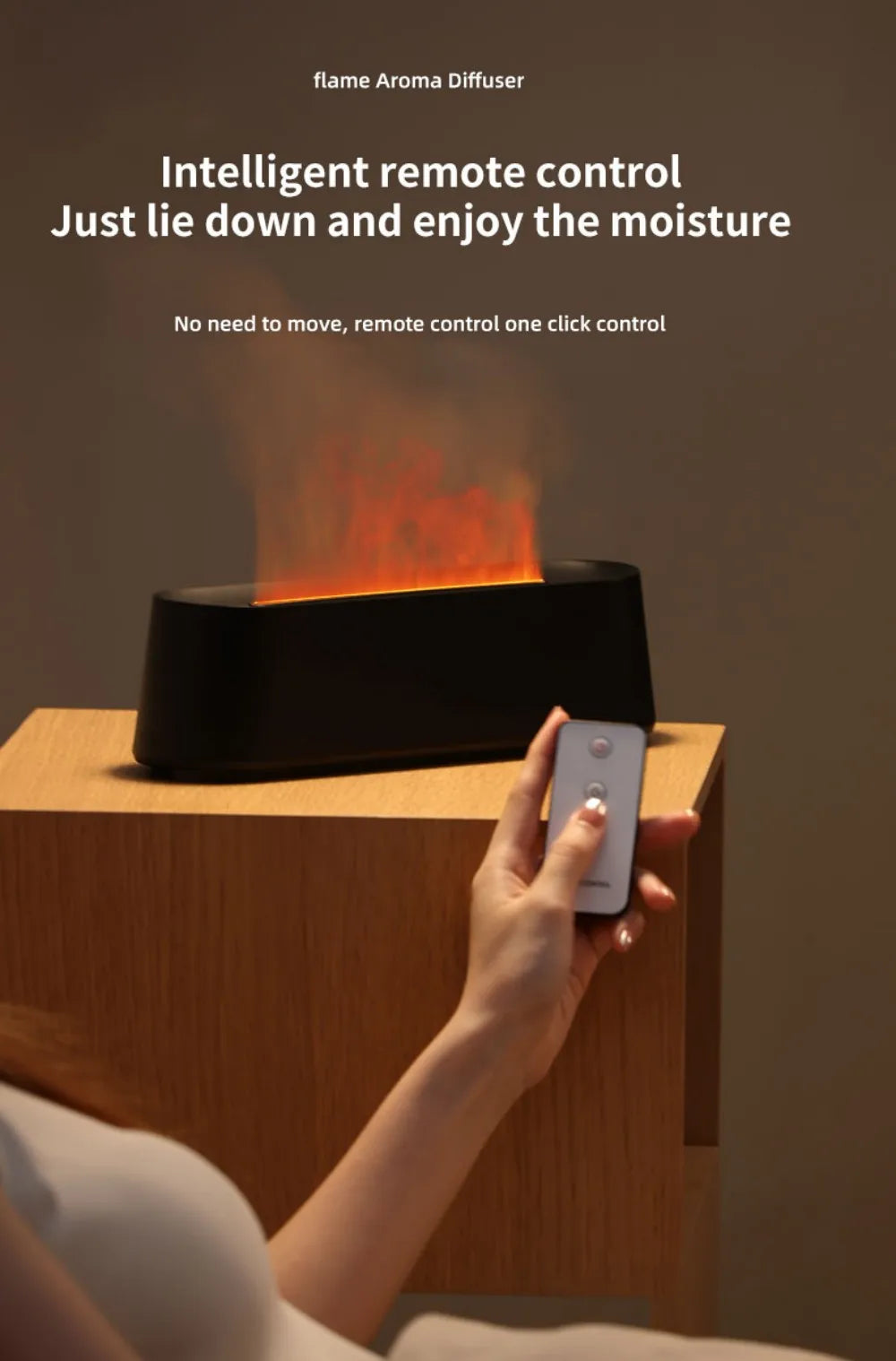 Humidifier Flame Aromatherapy Diffuser.