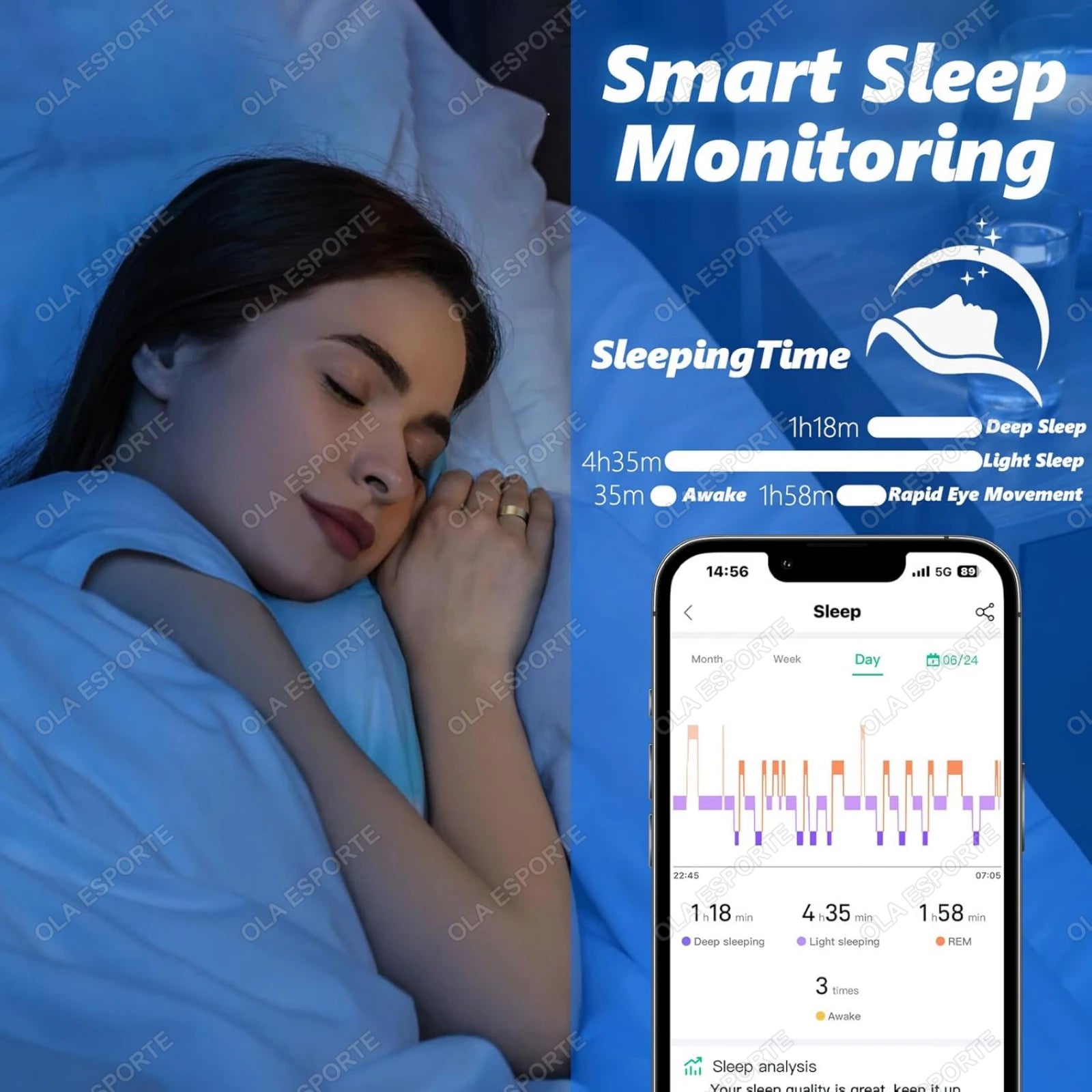 2025 Premium Smart Ring | IP68 Waterproof | Blood Pressure, Heart Rate & Sleep Tracking