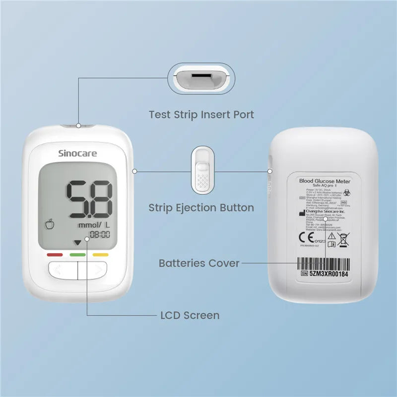 Sinocare Glucometer Kit