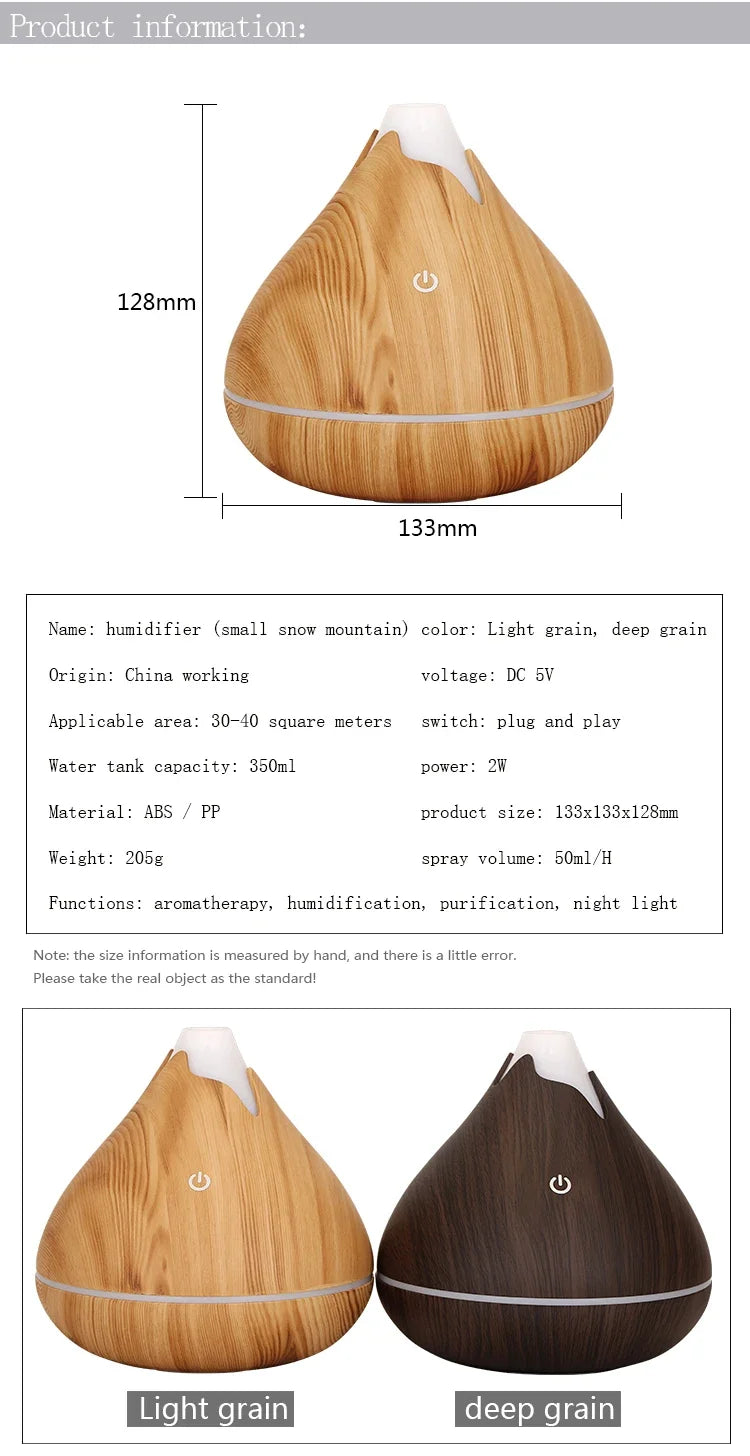 350ML Aromatherapy Essential Oil Diffuser