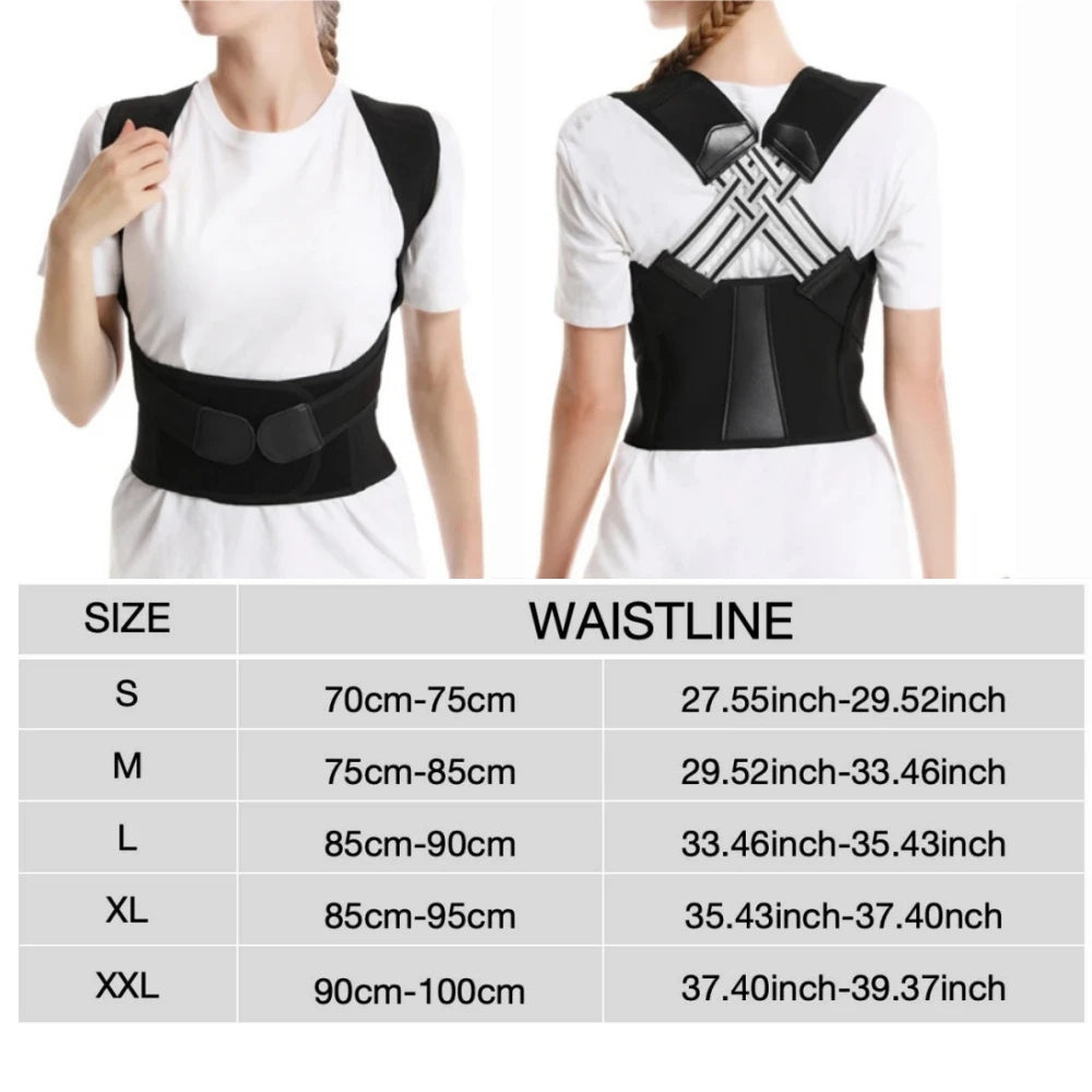 New Adult Posture Corrector Belt Breathable Back Correction Strap for Women Men Back Support Sitting Position Correction Tool