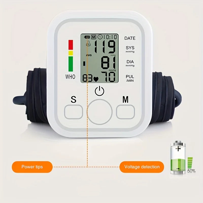 Electric Arm Voice Reading Blood Pressure Monitor | Backlit LCD | WHO Interpretation