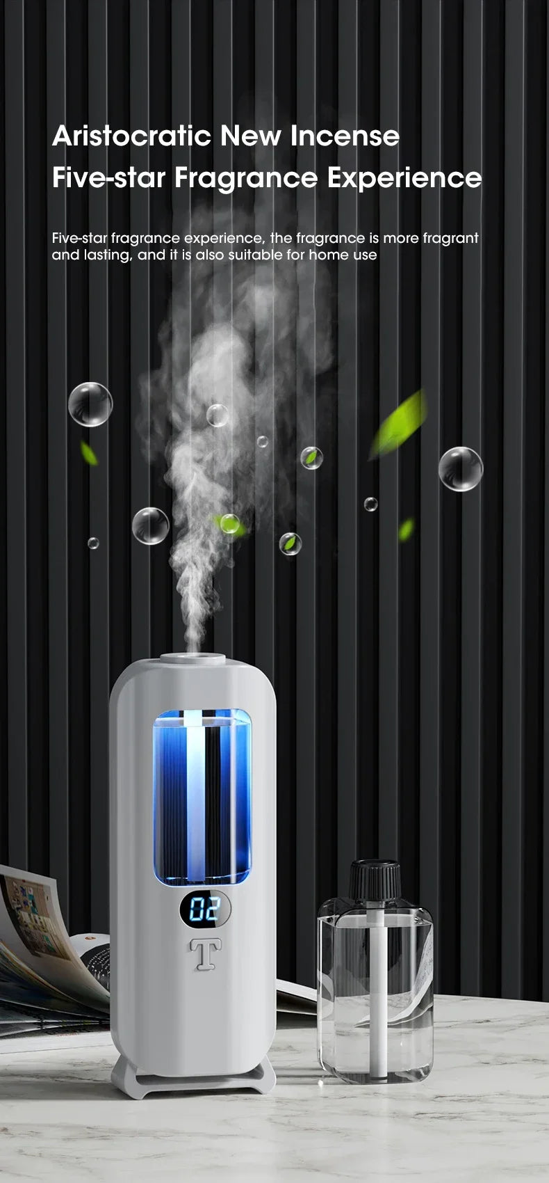Rechargeable Aromatic Diffuser with 5 Modes