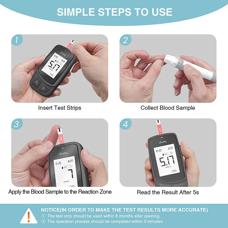3in1 Multifunction Cholesterol Uric Acid Glucometer Kit