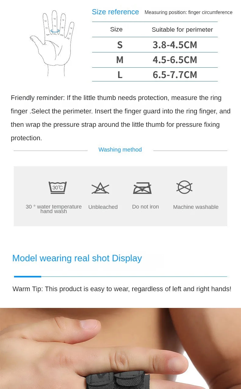 1PC Finger Splint Adjustable Finger Support Brace Sleeve Protector Basketball Finger Joint Protector Sports Support Tape