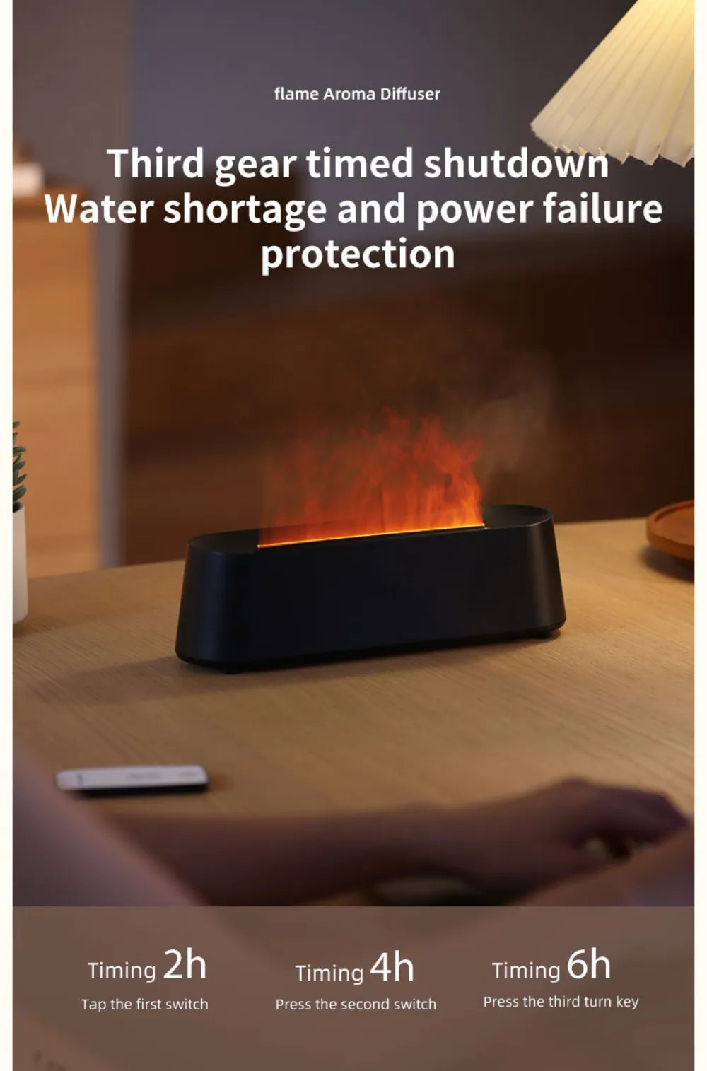 Humidifier Flame Aromatherapy Diffuser.
