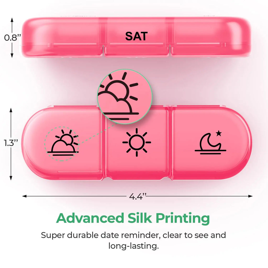 1 Set Pill Box 7 Days Organizer 21 Grids 3 Times One Day Portable Travel With Large Compartments For Vitamins Medicine Fish Oils