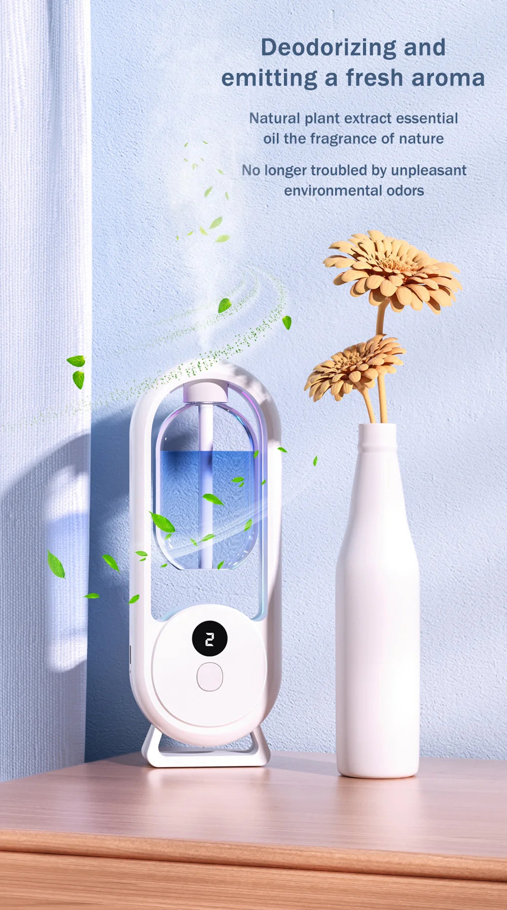 Rechargeable portable aroma diffuser