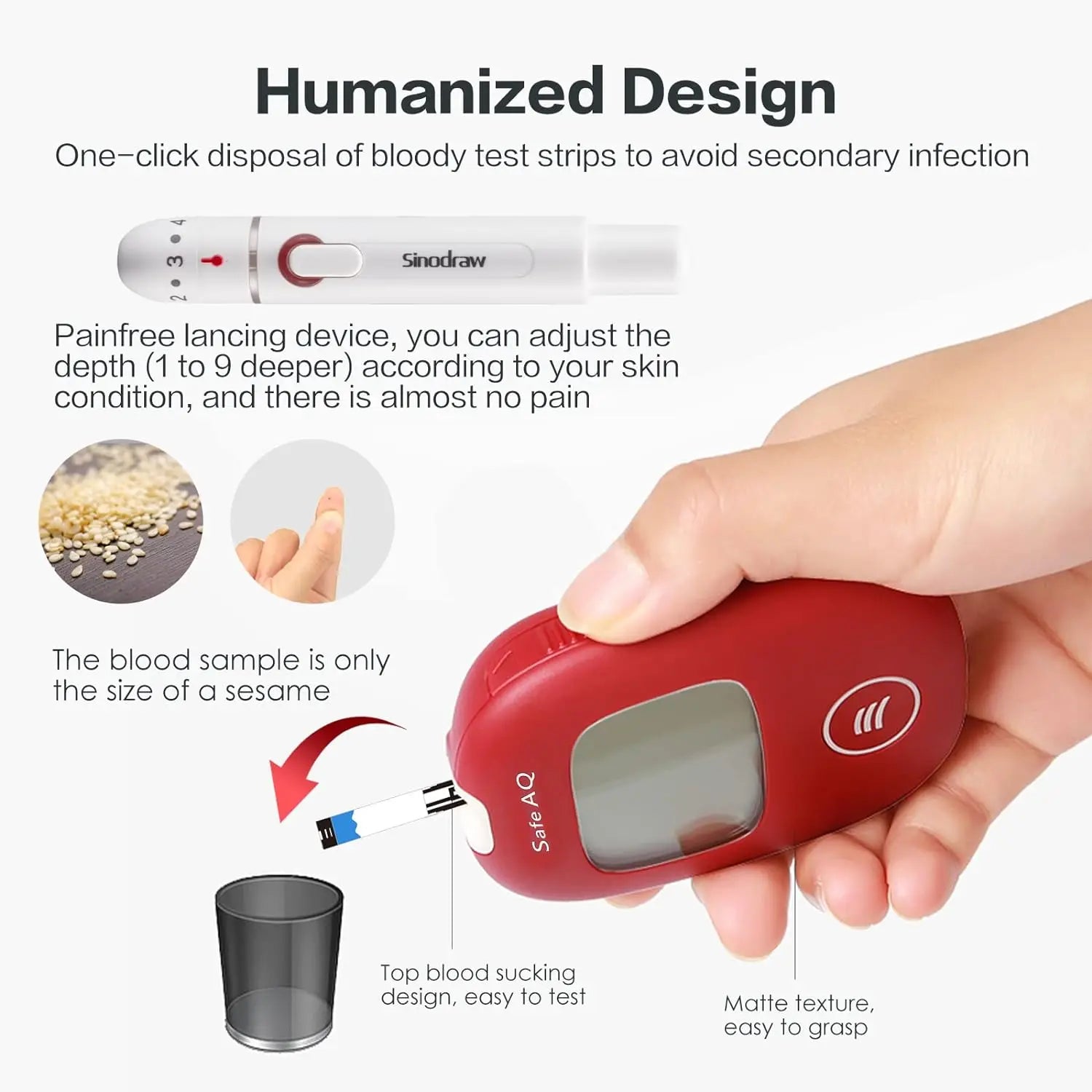 Safe AQ Smart Glucometer